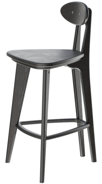 Полубарный стул 4 прямые ножки (венге)